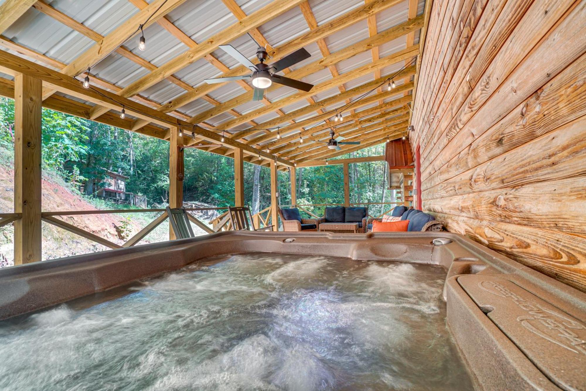 הוילה Sautee Nacoochee North Georgia Mtn Escape With Hot Tub And Games! מראה חיצוני תמונה